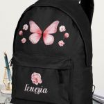 Σχολική Τσάντα Δημοτικού, Μαύρο Χρώμα, Cute Butterfly