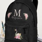 Σχολική Τσάντα Δημοτικού, Μαύρο Χρώμα, Cute Swan