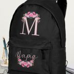 Σχολική Τσάντα Δημοτικού, Μαύρο Χρώμα, Cute Floral