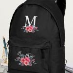 Σχολική Τσάντα Δημοτικού, Μαύρο Χρώμα, Pink Garden