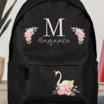 Σχολική Τσάντα Δημοτικού, Μαύρο Χρώμα, Cute Swan