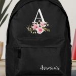 Σχολική Τσάντα Δημοτικού, Μαύρο Χρώμα, Pink Roses