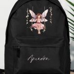 Σχολική Τσάντα Δημοτικού, Μαύρο Χρώμα, Little Fairy