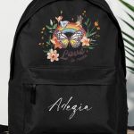 Σχολική Τσάντα Δημοτικού και Γυμνασίου, Μαύρο Χρώμα, Love