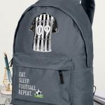 Σχολική Τσάντα Δημοτικού, Γκρι Χρώμα, Soccer Star Black