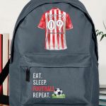 Σχολική Τσάντα Δημοτικού, Γκρι Χρώμα, Soccer Star Red