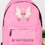 Σχολική Τσάντα Δημοτικού, Ροζ Χρώμα, Pink Butterfly