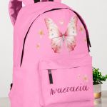 Σχολική Τσάντα Δημοτικού, Ροζ Χρώμα, Pink Butterfly