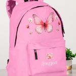 Σχολική Τσάντα Δημοτικού, Ροζ Χρώμα, Cute Butterfly