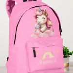 Σχολική Τσάντα Δημοτικού, Ροζ Χρώμα, Sweet Unicorn