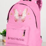 Σχολική Τσάντα Δημοτικού, Ροζ Χρώμα, Pink Butterfly