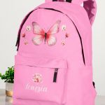 Σχολική Τσάντα Δημοτικού, Ροζ Χρώμα, Cute Butterfly