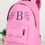 Σχολική Τσάντα Δημοτικού, Ροζ Χρώμα, Purple Flowers