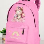 Σχολική Τσάντα Δημοτικού, Ροζ Χρώμα, Sweet Unicorn