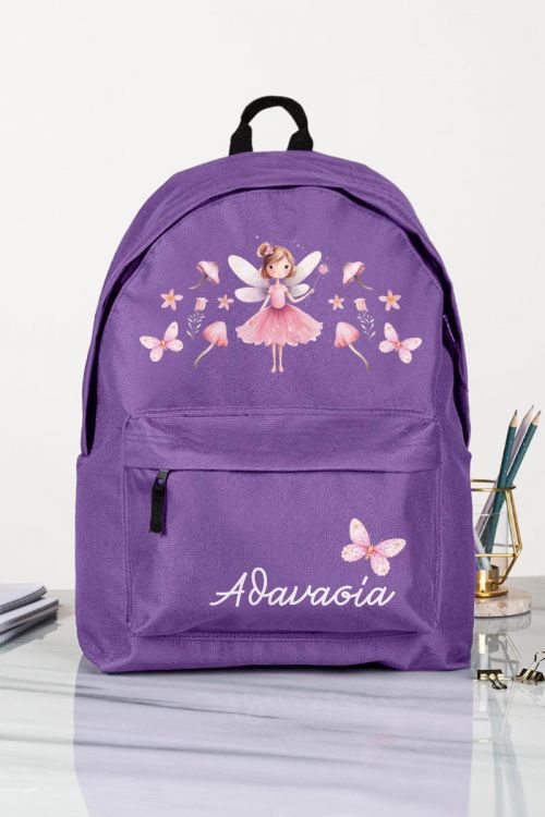 Σχολική Τσάντα Δημοτικού, Μωβ Χρώμα, Fairy Princess