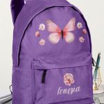 Σχολική Τσάντα Δημοτικού, Μωβ Χρώμα, Cute Butterfly