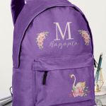 Σχολική Τσάντα Δημοτικού, Μωβ Χρώμα, Cute Swan