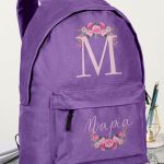 Σχολική Τσάντα Δημοτικού, Μωβ Χρώμα, Cute Floral