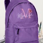 Σχολική Τσάντα Γυμνάσιο και Λύκειο, Μωβ Χρώμα, Floral Girl