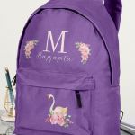 Σχολική Τσάντα Δημοτικού, Μωβ Χρώμα, Cute Swan