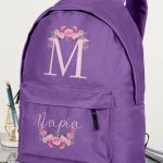 Σχολική Τσάντα Δημοτικού, Μωβ Χρώμα, Cute Floral