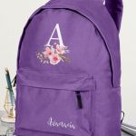 Σχολική Τσάντα Δημοτικού, Μωβ Χρώμα, Pink Roses