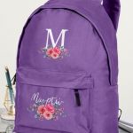 Σχολική Τσάντα Δημοτικού, Μωβ Χρώμα, Pink Garden