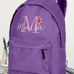 Σχολική Τσάντα Γυμνάσιο και Λύκειο, Μωβ Χρώμα, Floral Girl