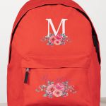 Σχολική Τσάντα Δημοτικού, Κόκκινο Χρώμα, Pink Garden