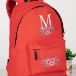 Σχολική Τσάντα Δημοτικού, Κόκκινο Χρώμα, Pink Garden