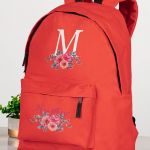 Σχολική Τσάντα Δημοτικού, Κόκκινο Χρώμα, Pink Garden