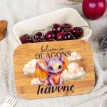 Παιδικό Δοχείο Φαγητού με το Όνομα του Παιδιού, Dragon