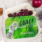 Παιδικό Δοχείο Φαγητού με το Όνομα του Παιδιού, Football