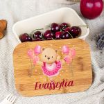 Παιδικό Δοχείο Φαγητού με το Όνομα του Παιδιού, Balloons