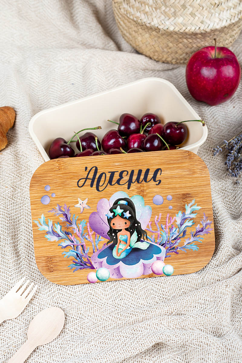 Παιδικό Δοχείο Φαγητού με το Όνομα του Παιδιού, Queen Of Pearls