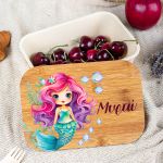 Παιδικό Δοχείο Φαγητού με το Όνομα του Παιδιού, Ocean Bubbles