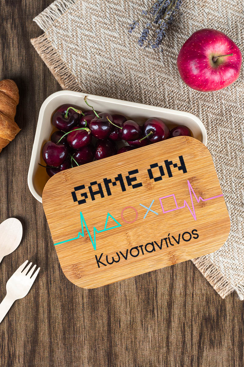 Παιδικό Δοχείο Φαγητού με το Όνομα του Παιδιού, Buttons