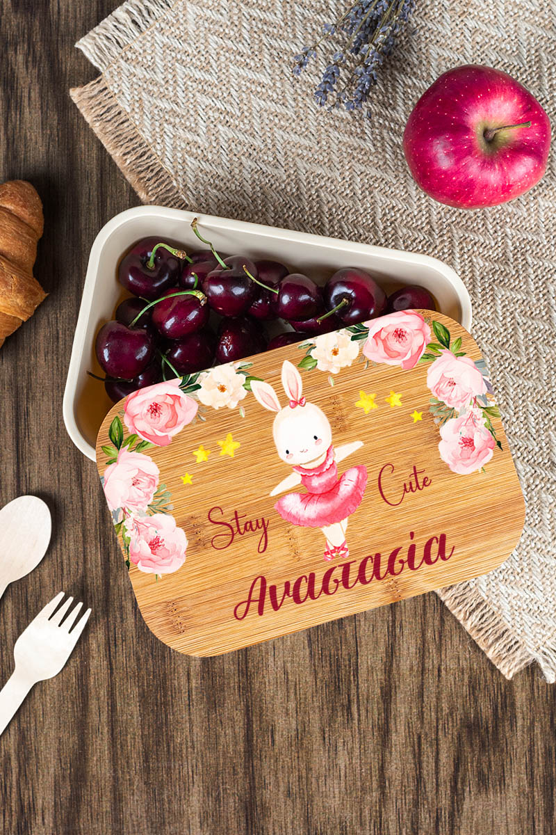 Παιδικό Δοχείο Φαγητού με το Όνομα του Παιδιού, Cute Dancer