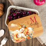 Παιδικό Δοχείο Φαγητού με το Όνομα του Παιδιού, Magical Garden