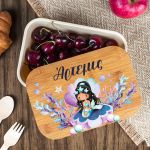 Παιδικό Δοχείο Φαγητού με το Όνομα του Παιδιού, Queen Of Pearls