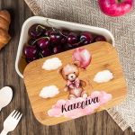 Παιδικό Δοχείο Φαγητού με το Όνομα του Παιδιού, In The Clouds