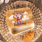 Παιδικό Δοχείο Φαγητού με το Όνομα του Παιδιού, Dragon