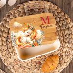 Παιδικό Δοχείο Φαγητού με το Όνομα του Παιδιού, Magical Garden