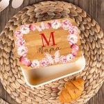 Παιδικό Δοχείο Φαγητού με το Όνομα του Παιδιού, Spring Blossom