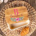 Παιδικό Δοχείο Φαγητού με το Όνομα του Παιδιού, Poppy Flower