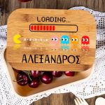 Παιδικό Δοχείο Φαγητού με το Όνομα του Παιδιού, Pixel Run