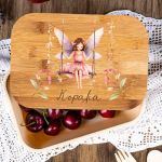 Παιδικό Δοχείο Φαγητού με το Όνομα του Παιδιού, Fairy's Garden