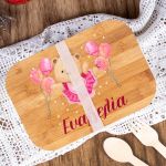 Παιδικό Δοχείο Φαγητού με το Όνομα του Παιδιού, Balloons