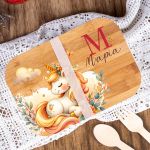 Παιδικό Δοχείο Φαγητού με το Όνομα του Παιδιού, Magical Garden