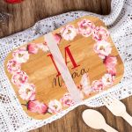 Παιδικό Δοχείο Φαγητού με το Όνομα του Παιδιού, Spring Blossom